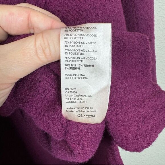 Free People Peaches Tunic Top Plum Purple Oversized Sweater Women’s Small - Picture 7 of 7